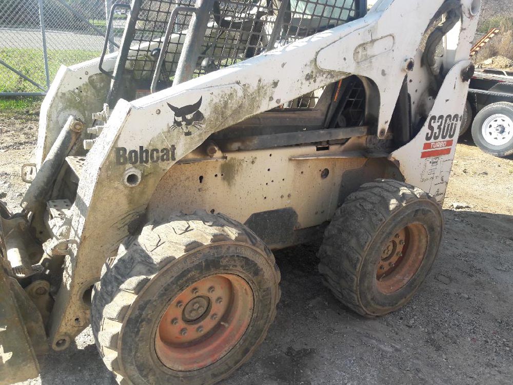 construction vehicle before